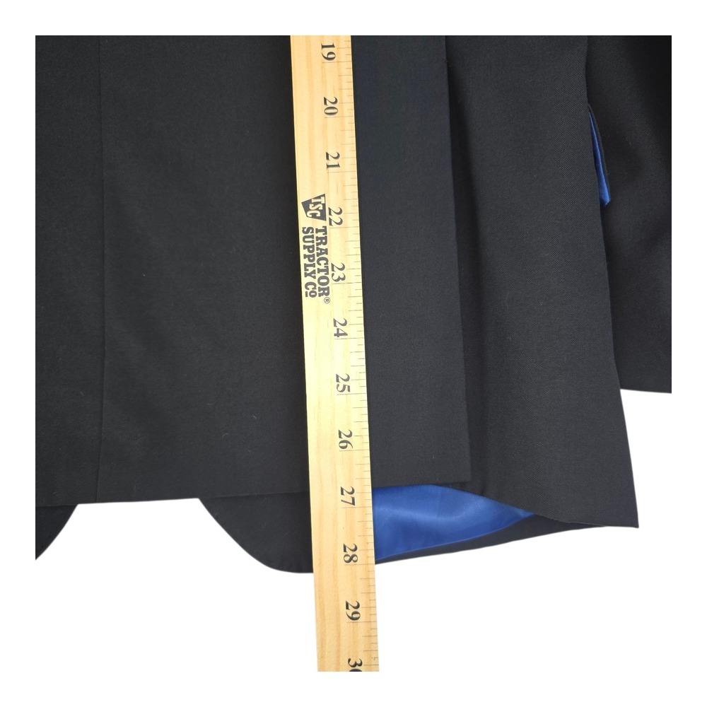 Billy London Men's Blazer Suit Jacket Sz 38S Black 2 Button Classic Fit Old Mone - Picture 10 of 10